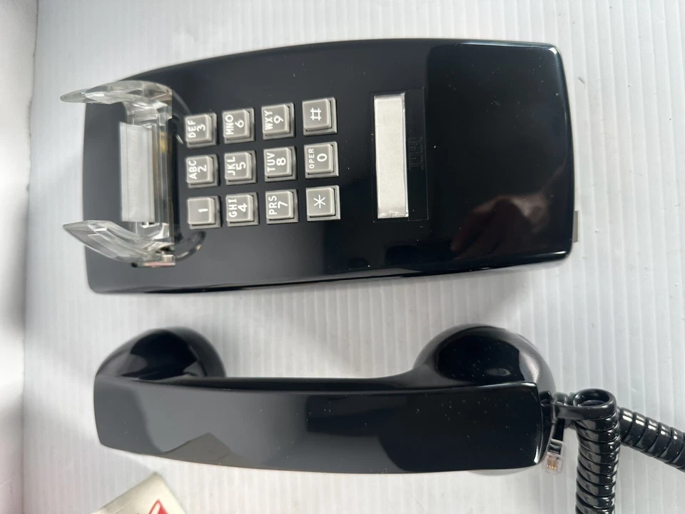 Teléfono Cortelco modelo 255400 negro nuevo en caja hecho en EE. UU. Foto 4 de 4