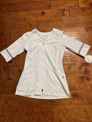 White Cross Marvella 2814 Women's Lab Coat with Two Way Zipper White Size XS /TP