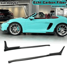 Carbon Seitenschweller Side Skirts Spoiler Für Porsche 718 Boxster Cayman 16-19 