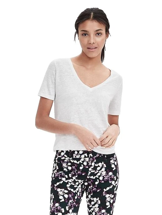 Banana Republic 纯色亚麻上衣女