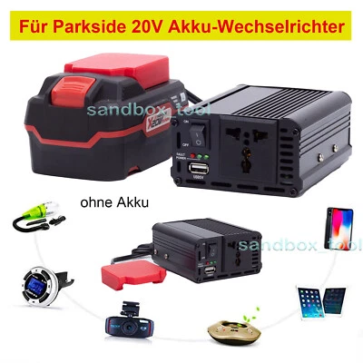 DEACKIMEI Para Parkside 20V Inversor Batería Convertidor de Voltaje DC20V a AC 230V Inverter