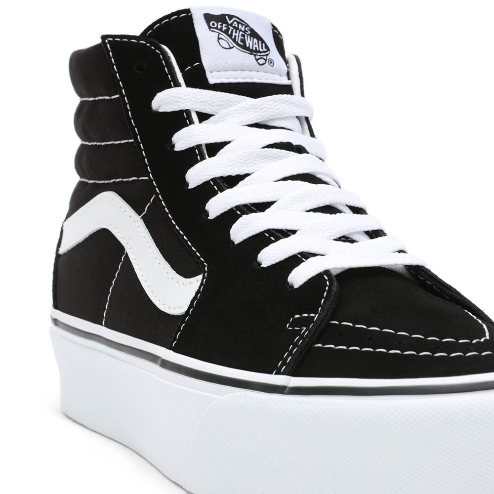 Vans Sk8-Hi Platform 2.0 Damen-Plateau-Sneaker High Top Leder Schuhe Schwarz