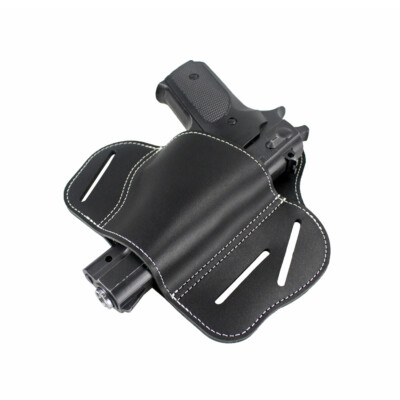 Pancake OWB Leather Belt Holster Fits 1911 Beretta Ruger S&W Taurus-Choose Model