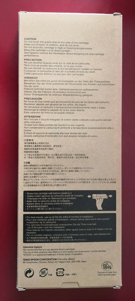 09-2016 Nuevo En Caja Epson Genuino 220ml Tinta T5447 Negro Claro Stylus 4000/9600 Foto 3 de 3