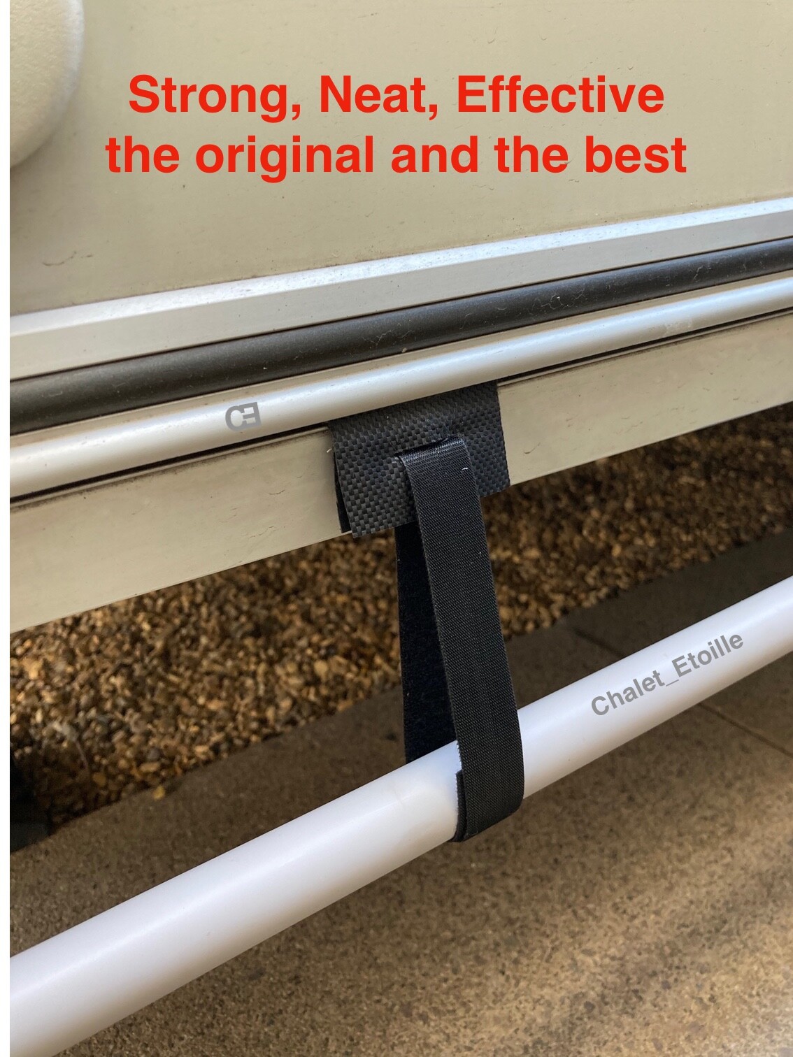 Caravan Waste Water Pipe Support Straps Set of 4 for Rigid, Flexi