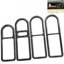 Real Carbon Fiber Inner Door Handle Frame Trim Cover Fits 99-06 Golf 4 GTI MK4