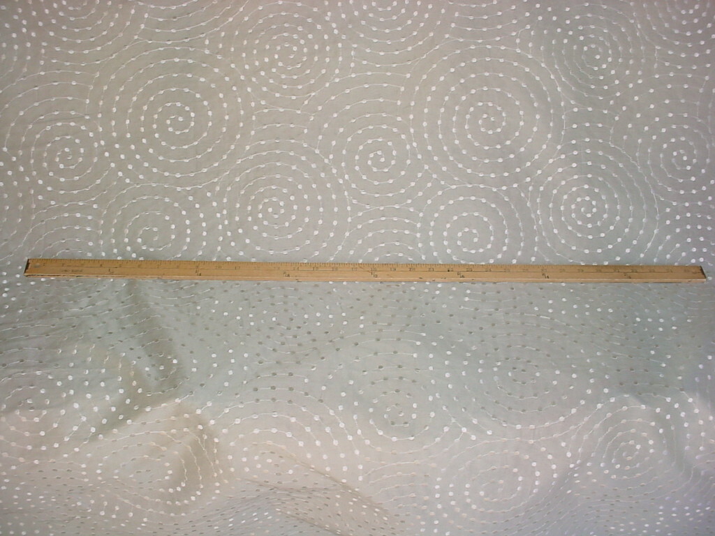 2-3/8Y Kravet Couture 3655 Indah Dot Embroidered Sheer Silk 2-3/8Y Kravet Couture 3655 Indah Dot Embroidered Sheer Silk