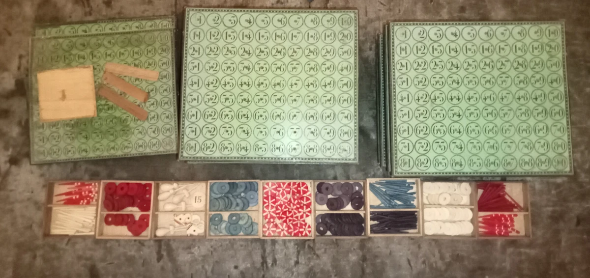 Ancien Jeu De Loto En Bois - Coffret D'Origine Rachez Paris - Occasion Vintage
