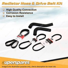 Radiator Hose + Gates Belt Kit for Mazda 323 BF 1.6L 16V Turbo B6T 1985-1989