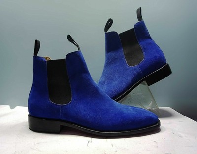 royal blue chelsea boots mens