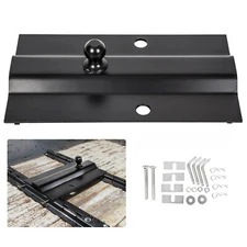 5th Wheel Rail Gooseneck Trailer Hitch Bent Plate 2-5/16" Ball 25,000lbs #31368