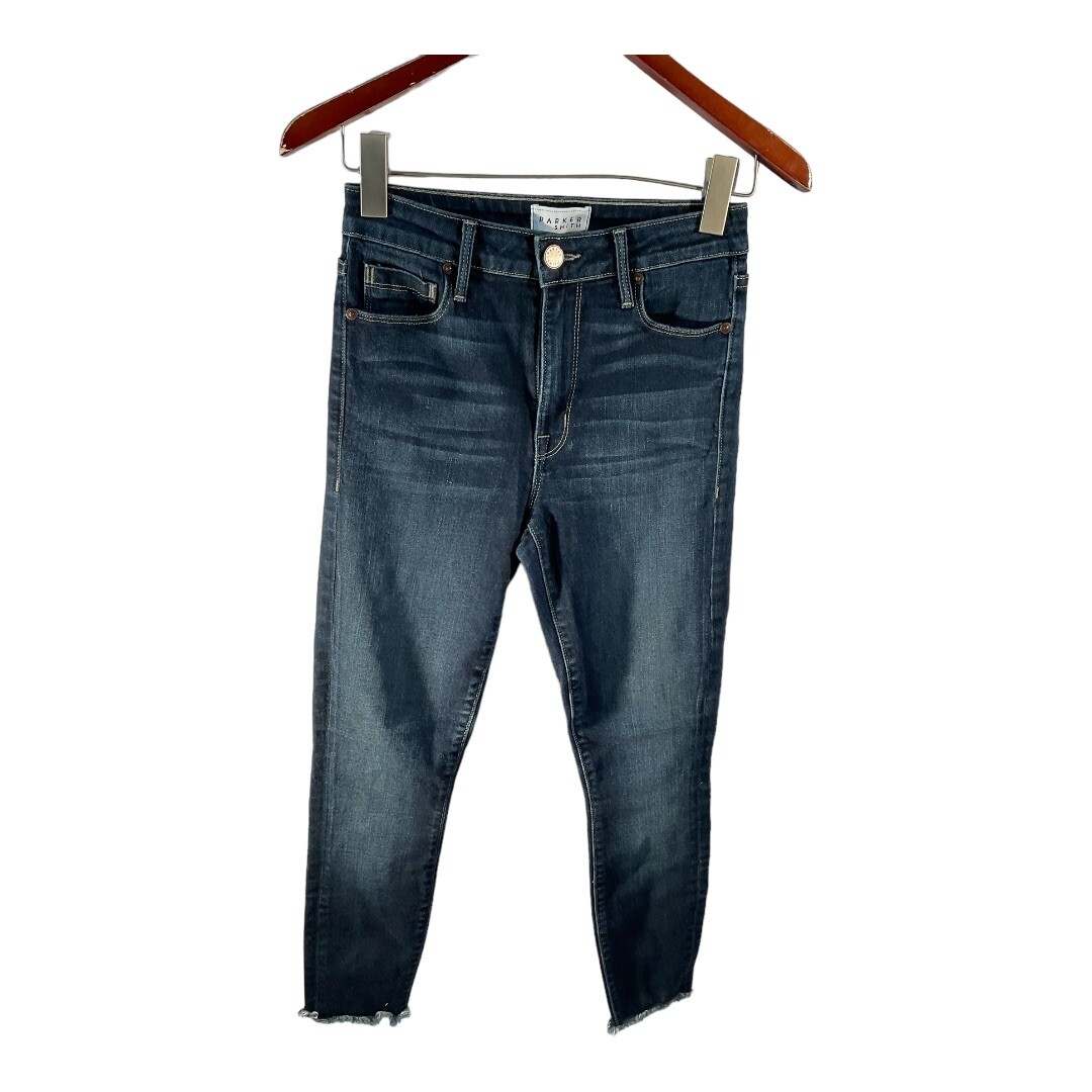 Jean Femme Parker Smith - Taille 26 - Denim Stretch Bleu - Coupe Droite Et Froncée