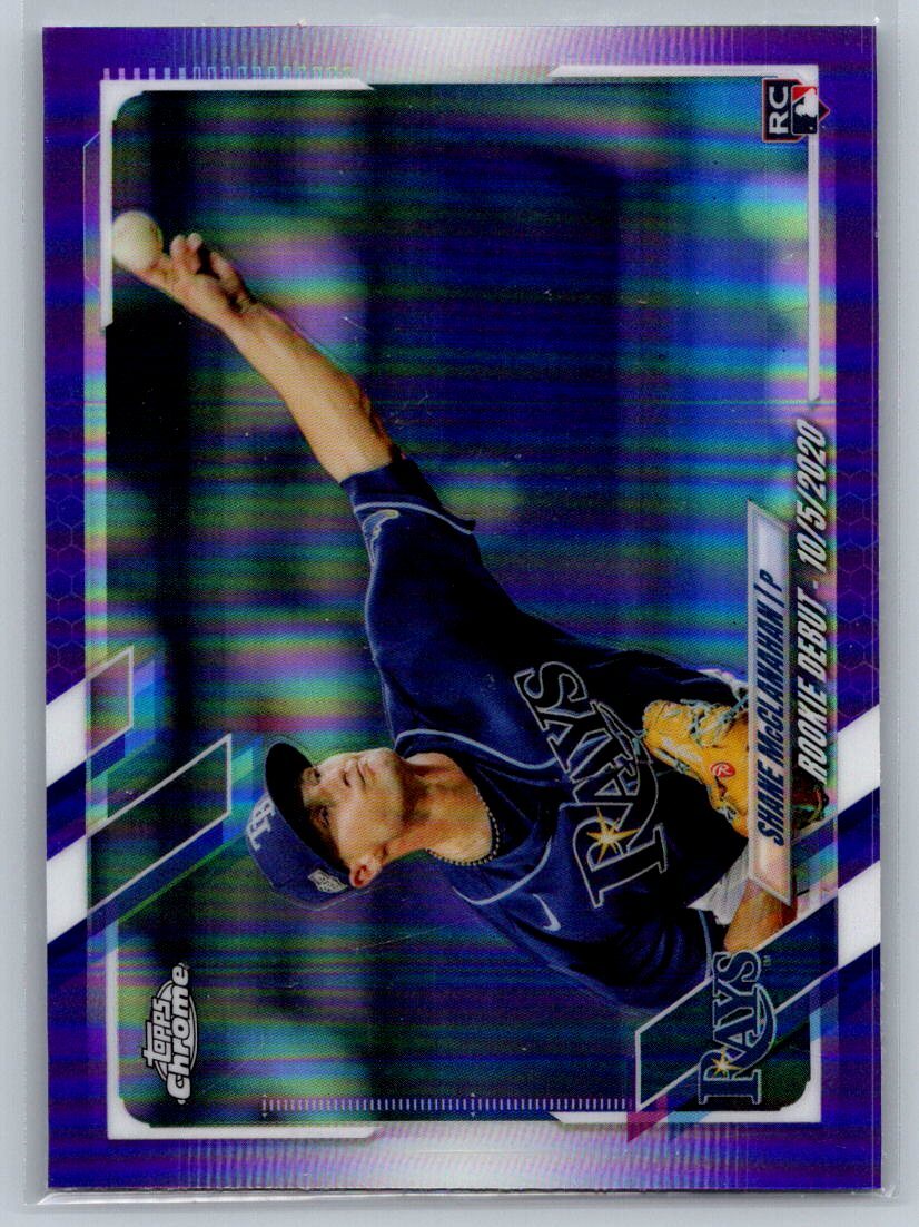 2021 Topps Chrome Update #USC85 Shane McClanahan Purple Refractor