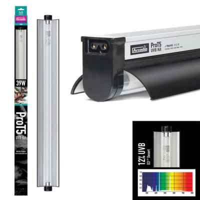 Arcadia PRO T5 UV-B KIT 54Watt D3 Desert 12%UVB inkl. Leuchtmittel Arcadia D3 