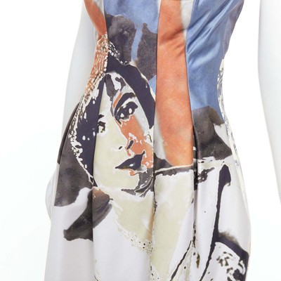 rare ALEXANDER MCQUEEN 2008 God Save The Queen Elizabeth strapless 
