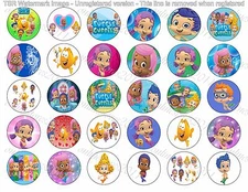30 Precut 1" Bubble Guppies Bottle cap Images Set 3