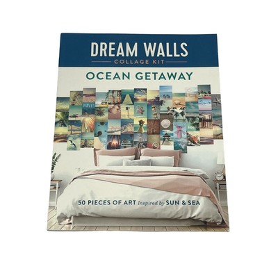 Dream Walls Collage Kit Ocean Getaway 50 Pieces Art Sun Sea Posters Book Photos
