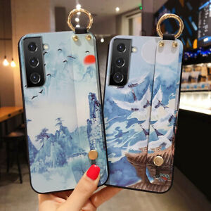 For Samsung S21 Ultra S S10 S9 Plus 1 Flower Hand Strap Soft Case Cover Ebay