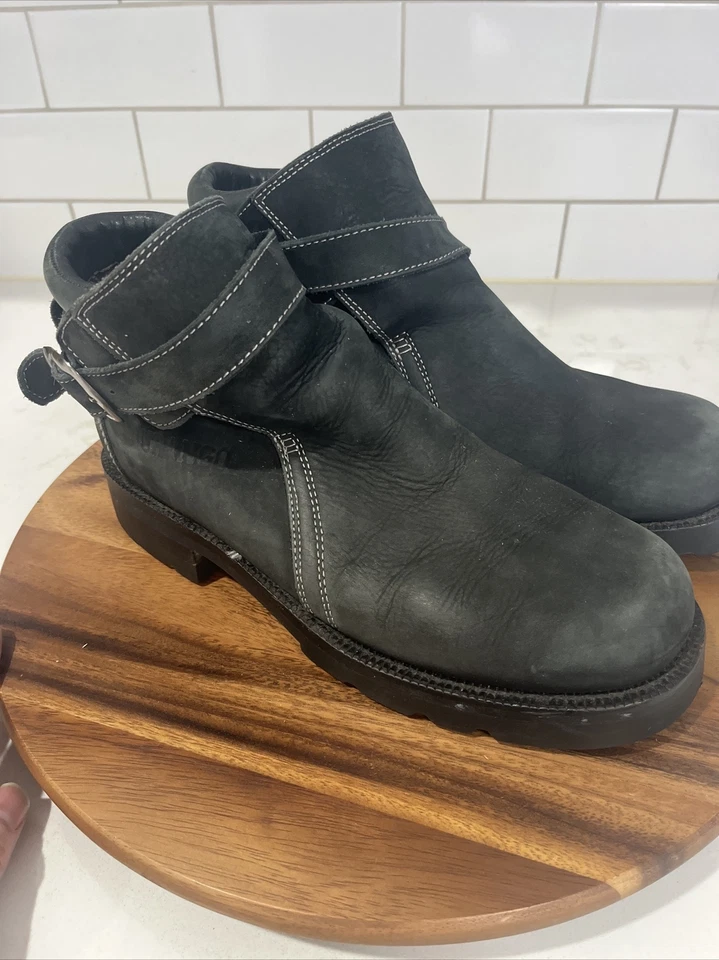 Botas de gamuza negras Durango para hombre talla 10D correa con hebilla Foto 2 de 4