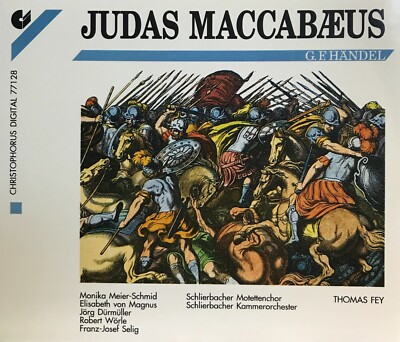 G.F. Handel : Judas Maccabaeus - Thomas Fey (2 CD Set 1992 Christophorus) *VG