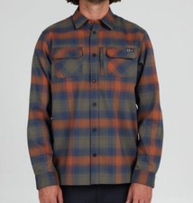 SALTY CREW FATHOM L/S Men's Technical Shirt - EARTH - Medium - NWT