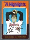 Nolan Ryan 1975 Topps 1974 Highlights Angels Card #5 EX++