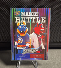 Upper Deck MVP Mascot Battles Sparky NJ Devil Islanders Devils Hockey Card