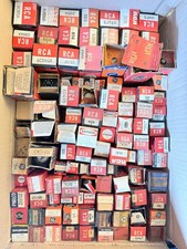 Vintage Vacuum Tube lot of 100 RCA Tubes Westinghouse, Raytheon , Standard