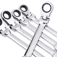 72 Tooth Ratchet Spanner Wrench Flexible Head 6mm–27mm Repair Tool