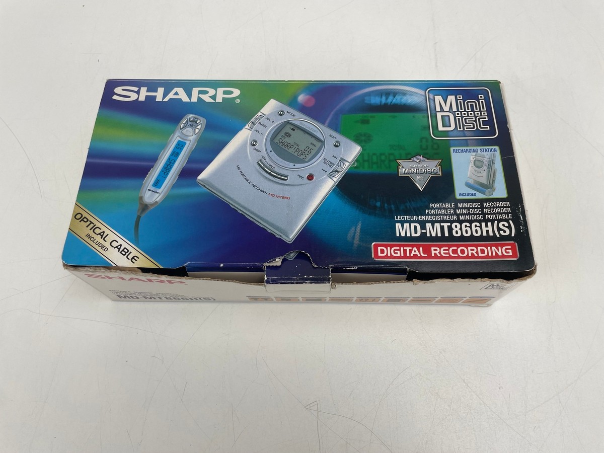 Sharp - MD-MT866H(S) - Portable MiniDisc Player - Original Box