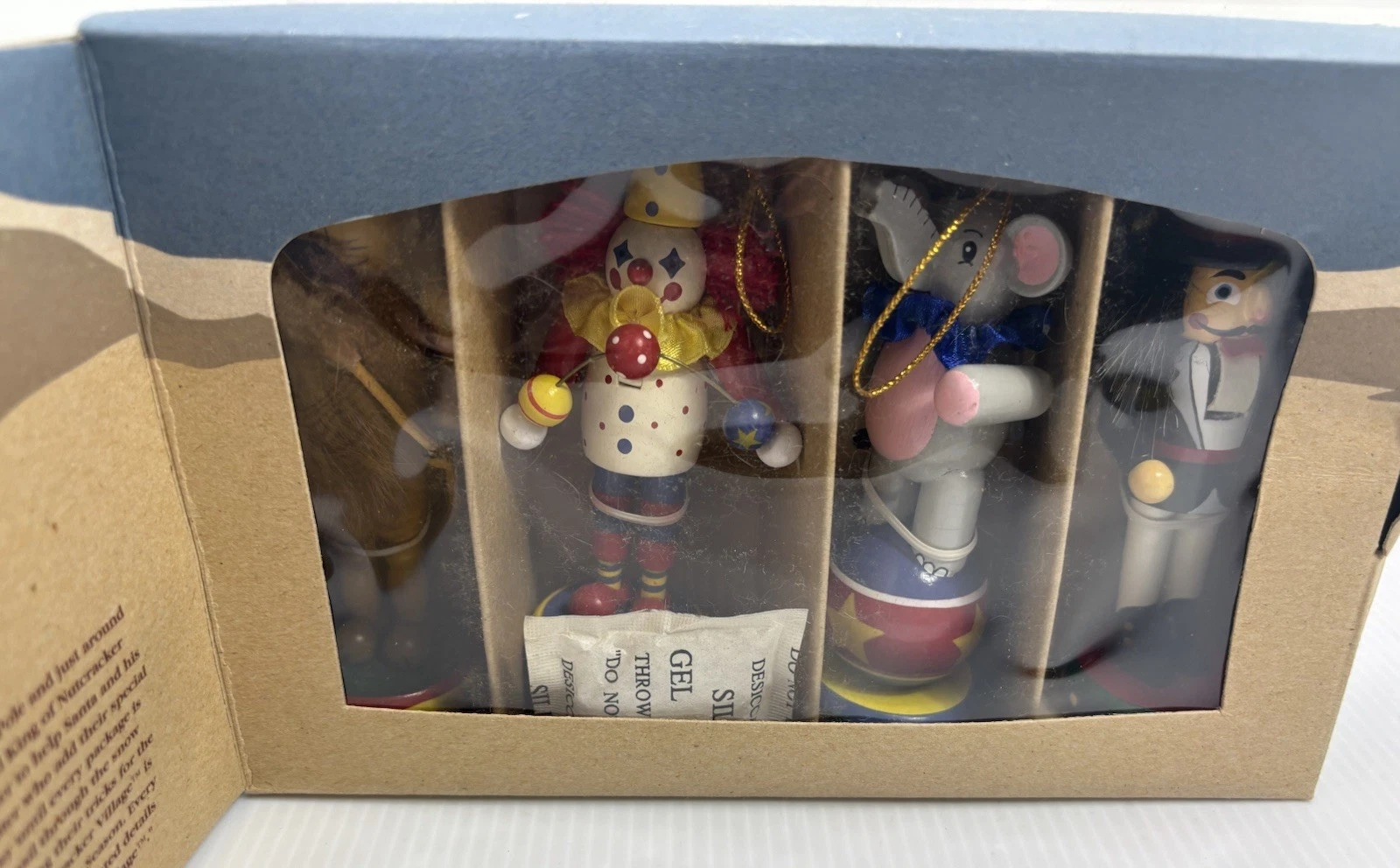 Vintage Nutcracker Village Circus Nutcracker Ornament Set 1994