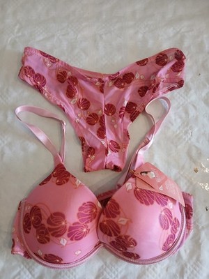 BH-Set der Marke Reality Gr.XL/90D pink/gemustert
