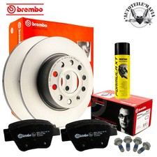 BREMBO Bremsensatz Bremsbelag + Bremsenreiniger hinten für AUDI SEAT SKODA VW