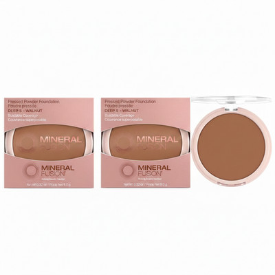 Mineral Fusion Pressed Powder Foundation Deep 5 Dewy 0.32 Oz Pack of 3