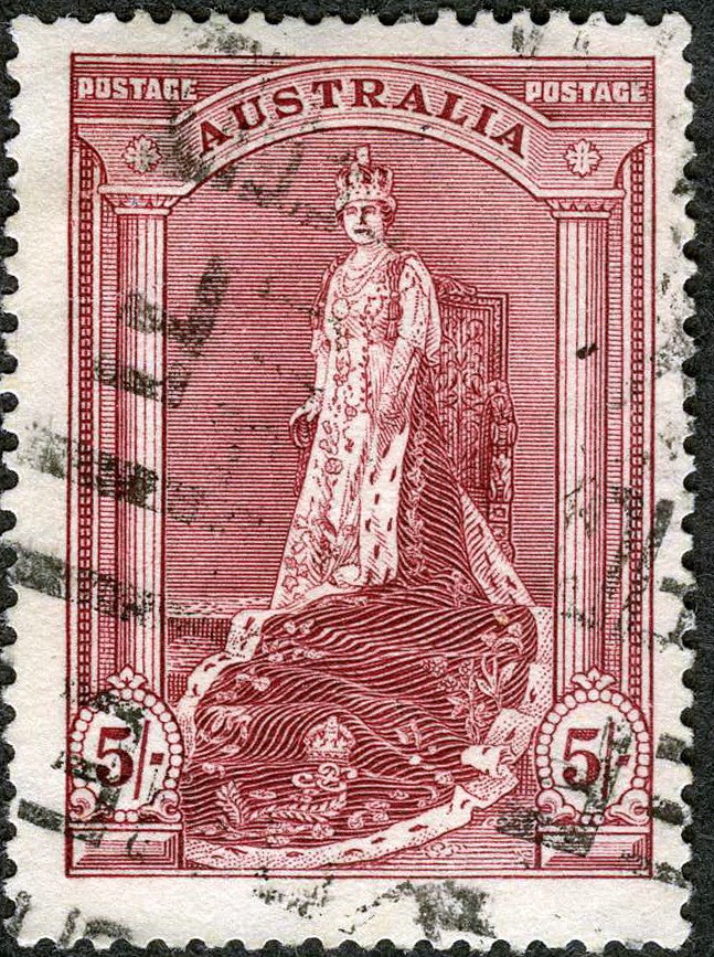 Australia 1938 Queen Elizabeth Coronation Robes Used (SC# 177)