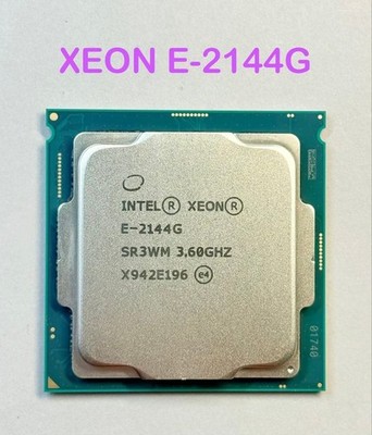 Intel Xeon E-2144G SR3WM 3.60GHz 4-Core 8MB LGA1151 CPU Processor