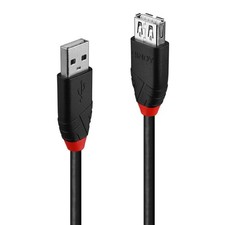 Image of LINDY 5m USB 2.0 Slimline Active Extension Cable