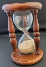 Wooden 6 Inch Tall 4 inch wide 3 Minute Sand ...
