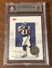 Ladainian Tomlinson 2001 Fleer Authority #113 Rookie RC ser #/1350 Graded BGS 9