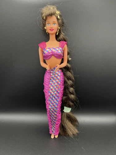 Vintage Jewel Hair Mermaid Teresa Barbie Doll Mattel 1995 With Earrings Outfit