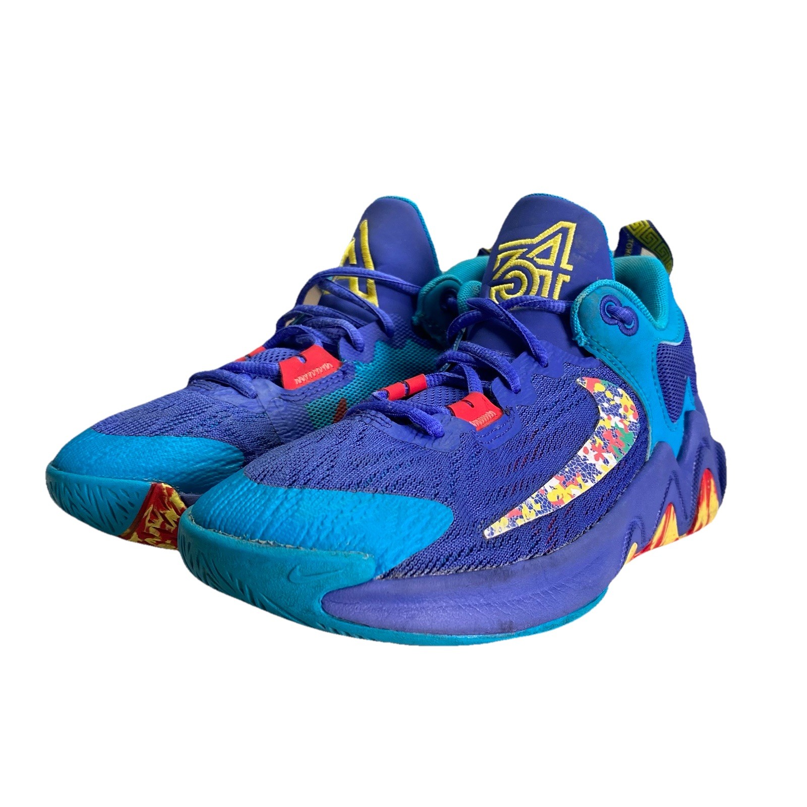 Giannis Immortality 2 M Youth Size 4.5y Blue Basketball Dq19
