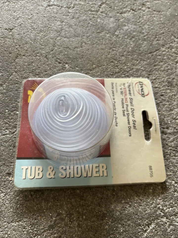 Sello de puerta de cabina de ducha Danco 88705 para ducha pivote Sterling, transparente, 3/8" x 50" Foto 2 de 4