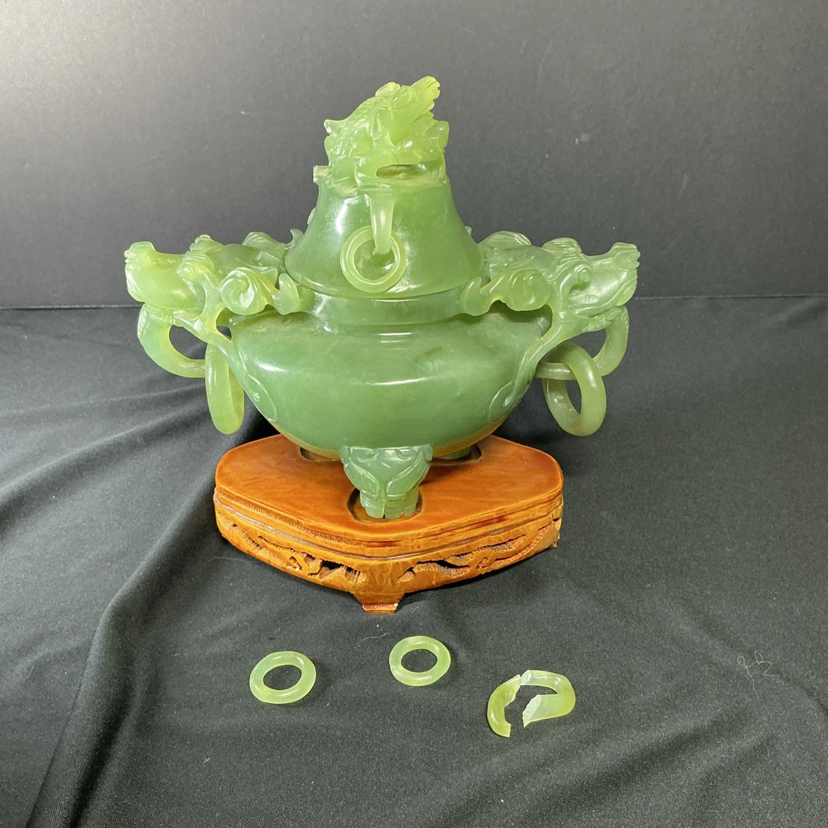 1940 年后中国风玉制香炉| eBay