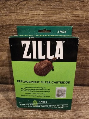Zilla Replacement Filter Cartridges Medium, 3 Count ( Pack of 1) Grey 