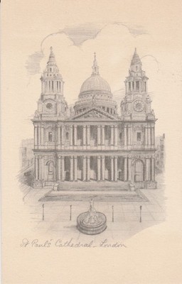 AK Künstlerkarte. St. Paul's Cathedral, London by Sir Christopher Wren