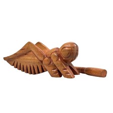 Handmade Wooden Cricket Guiro   Handcrafted Percussion Musical Instrument  B...