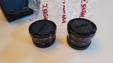 Sigma Tele Converter x 1.4 Wide x 0.7 For AF Video Camera Case  Lens Caps - Exc