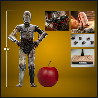 SIDESHOW EXCLUSIVE HOT TOYS MMS650-D46 EPISODE II ATOC C-3P0 STAR WARS 1:6 MISB