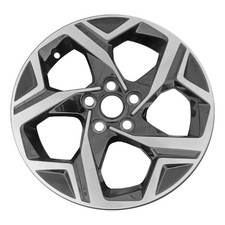 95382 Reconditioned OEM Aluminum Wheel 17x7 Machined and Painted Gloss Black
