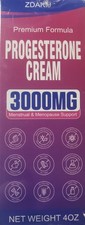 Premium Formula Progesterone Cream 3000MG 4oz Menstrual  Menopause Support